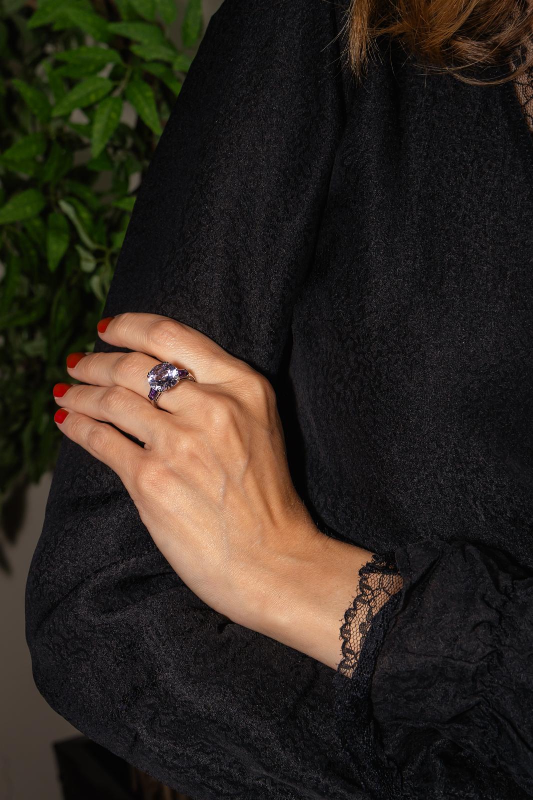Mauboussin Bague Libre et Sensuelle Or blanc Améthyste