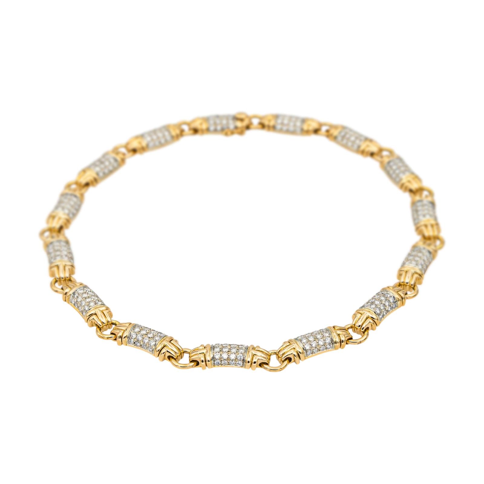 Bulgari Collier Parentesi Or jaune Diamant