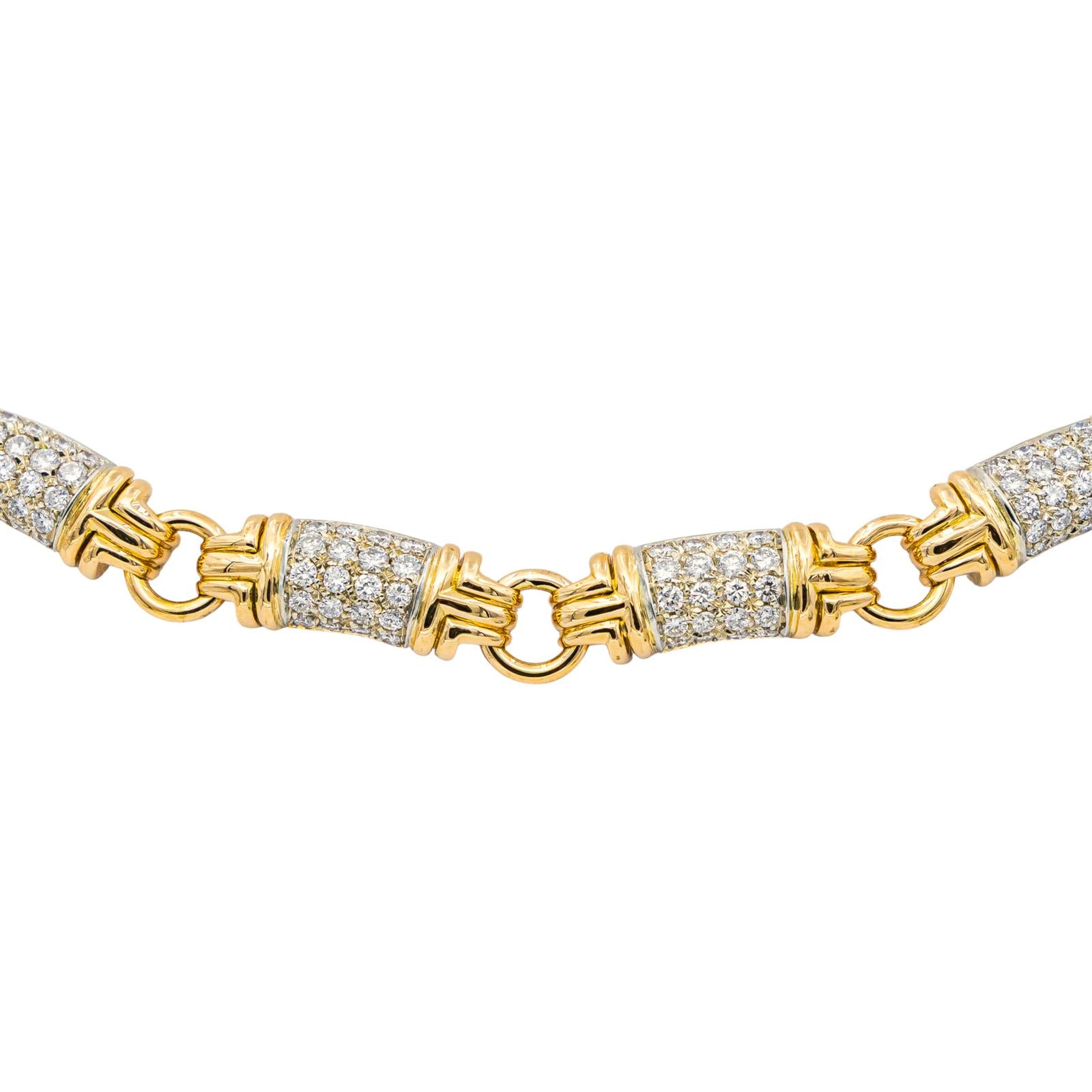 Bulgari Collier Parentesi Or jaune Diamant