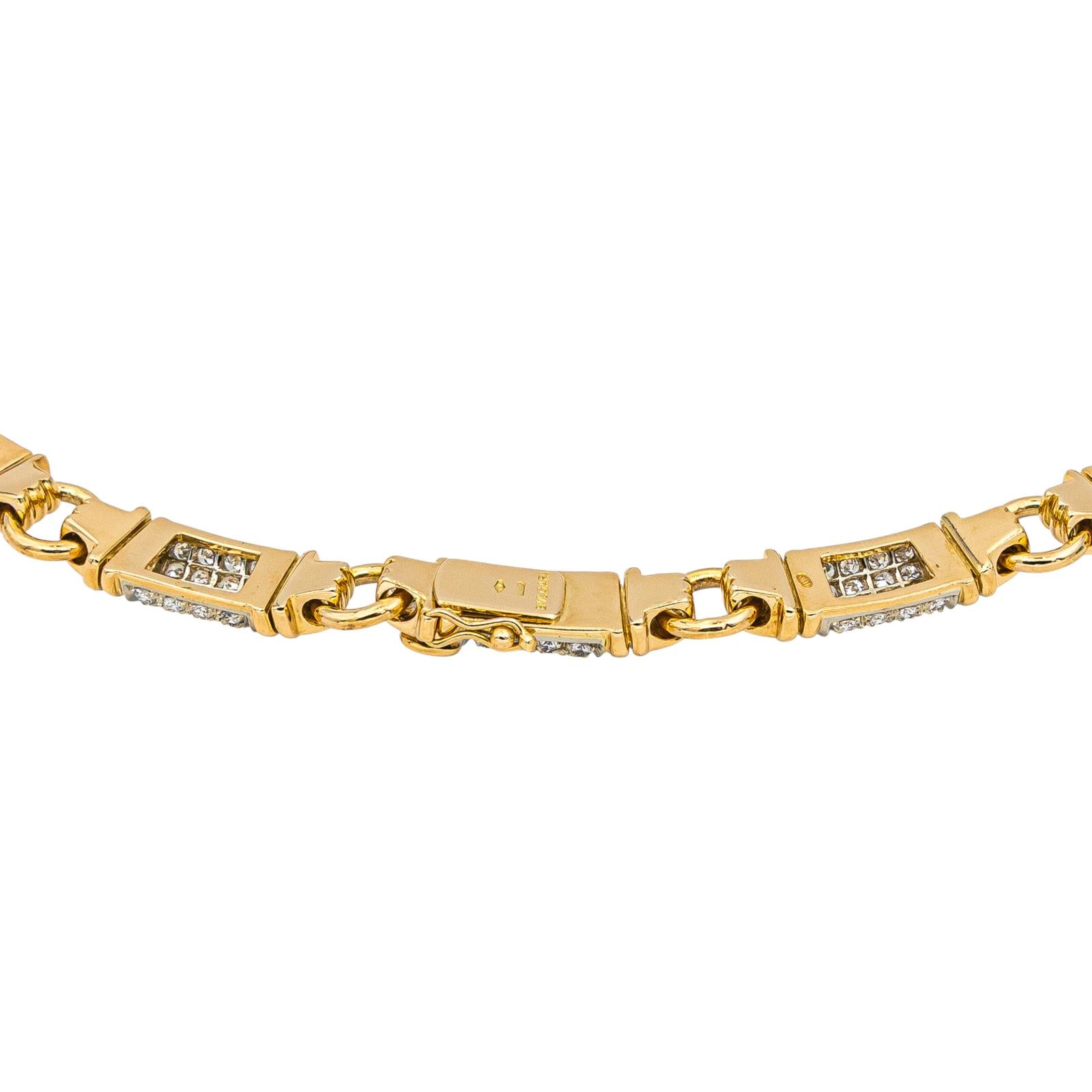 Bulgari Collier Parentesi Or jaune Diamant