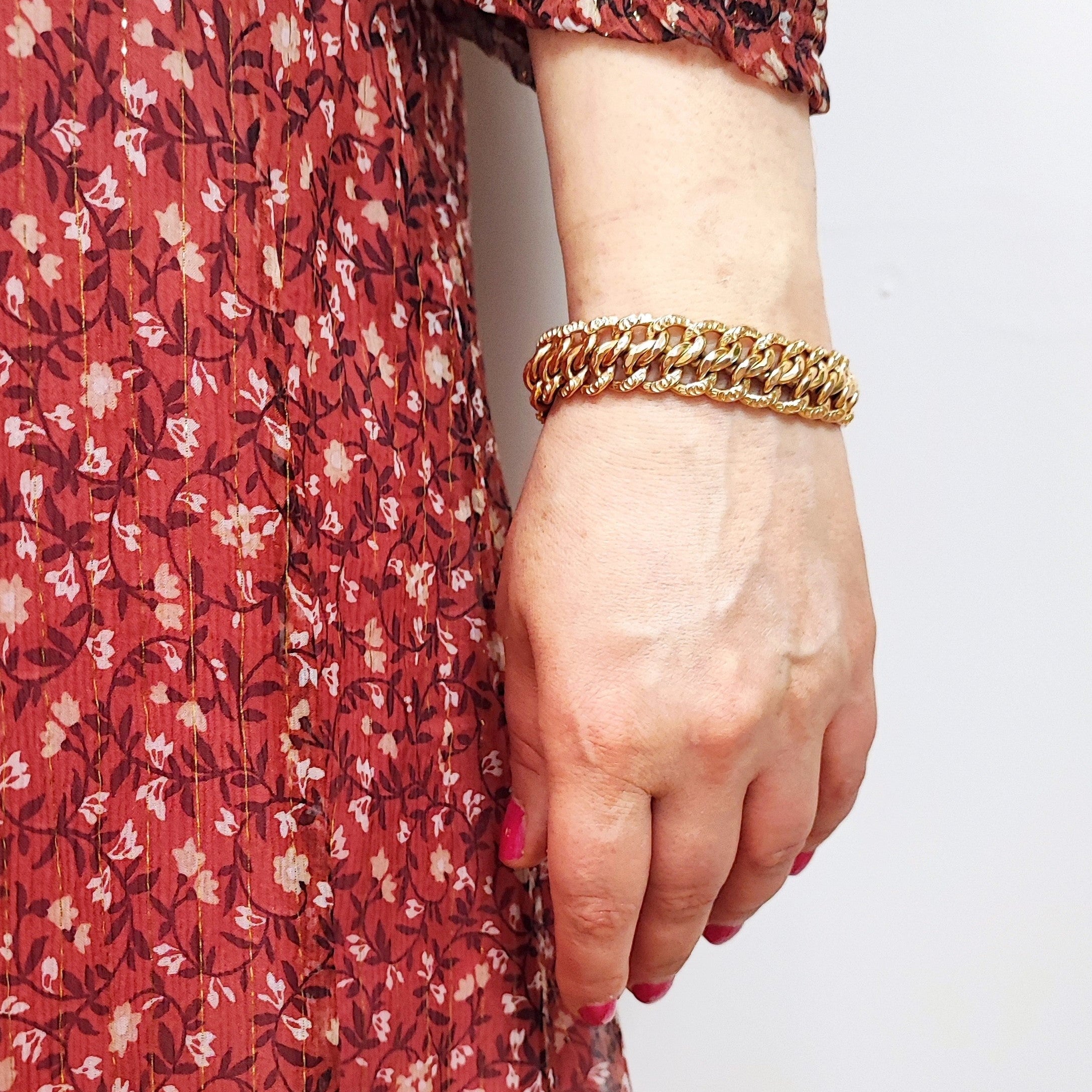 Bracelet Maille en or rose