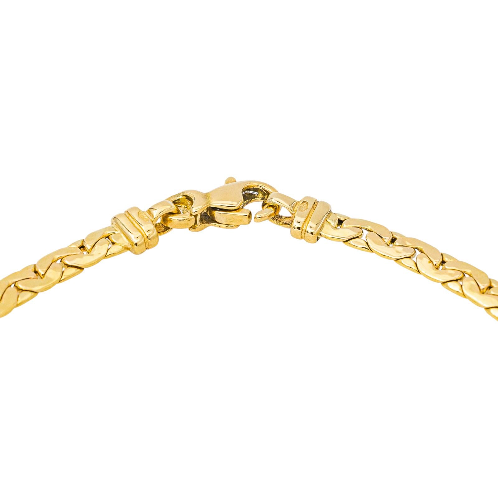 Bracelet Maille haricot Or jaune