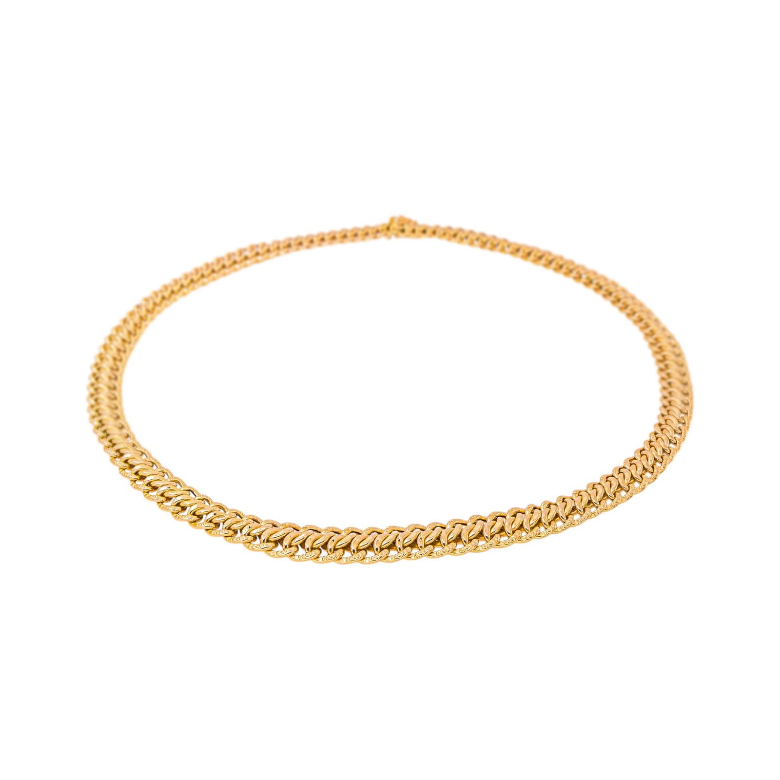 Collier Maille en or rose