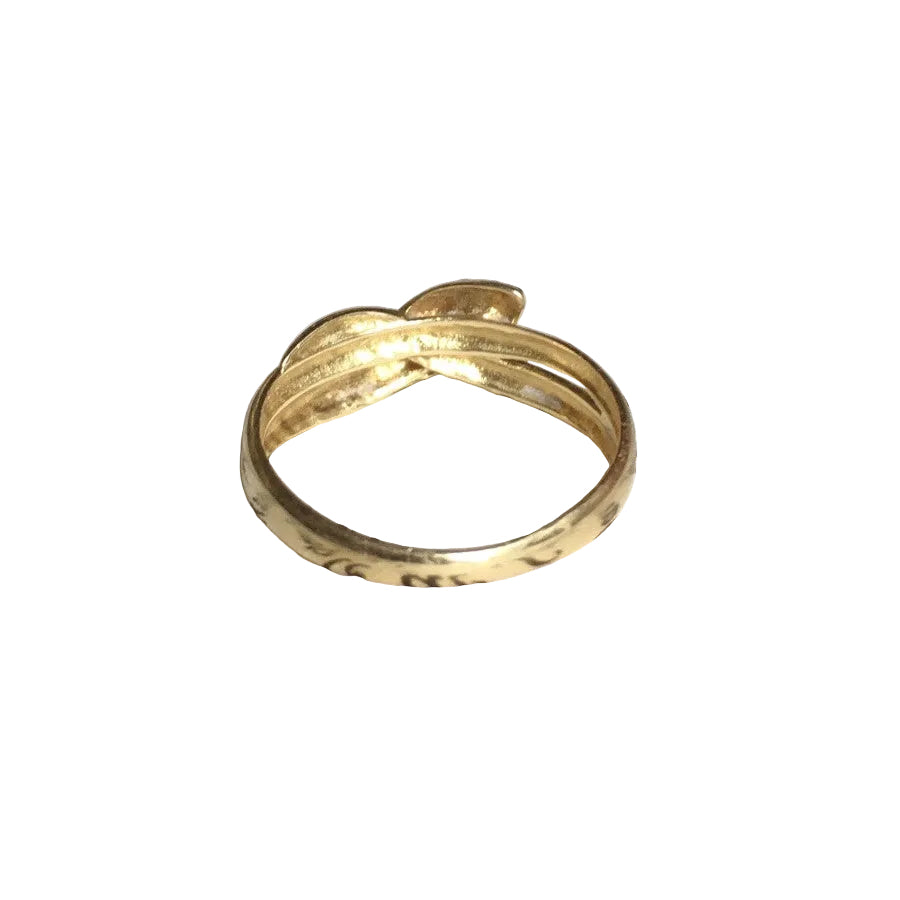 Bague en or jaune et rubis