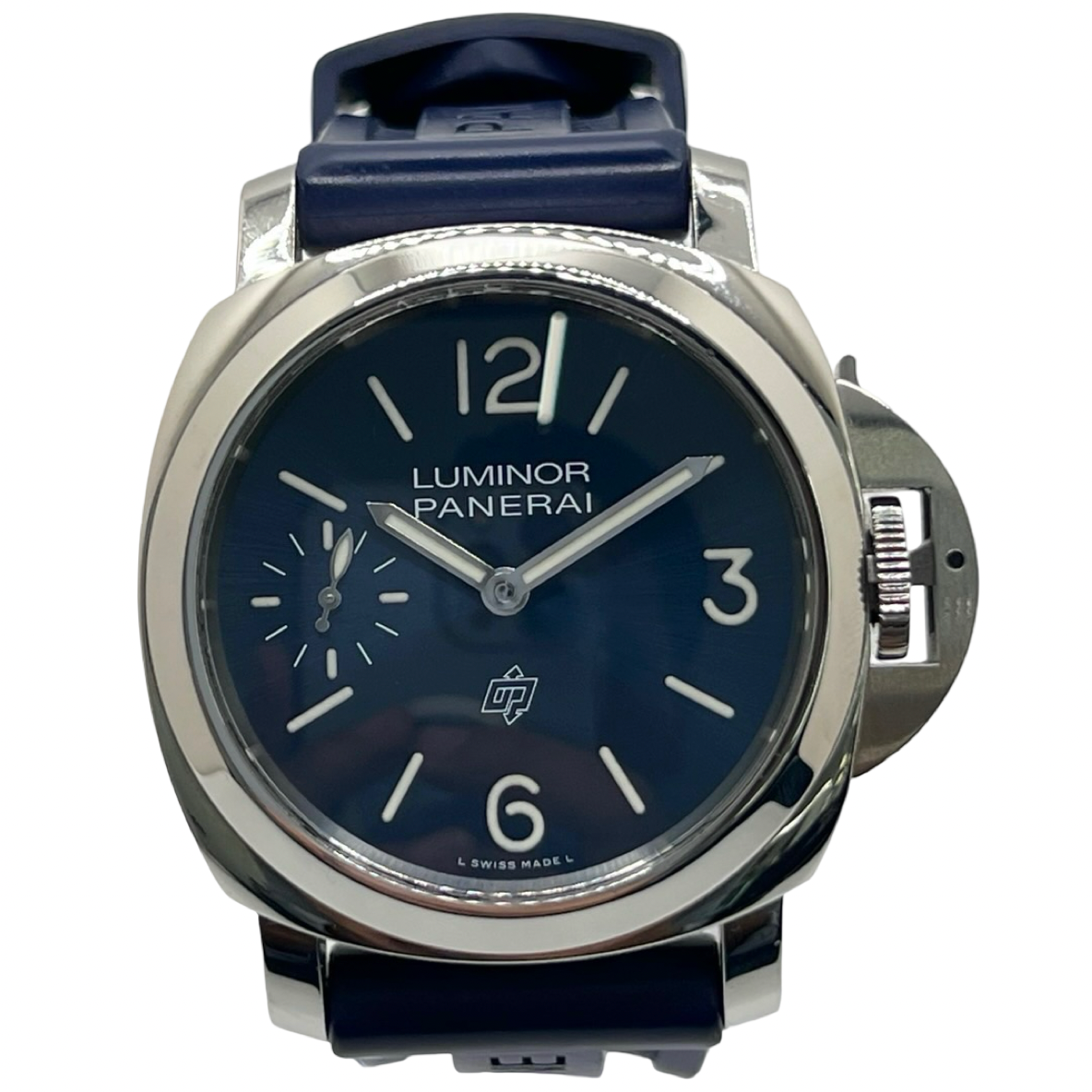 Montre PANERAI "Luminor Base" en acier et caoutchouc