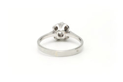 Bague Solitaire en or blanc et diamant