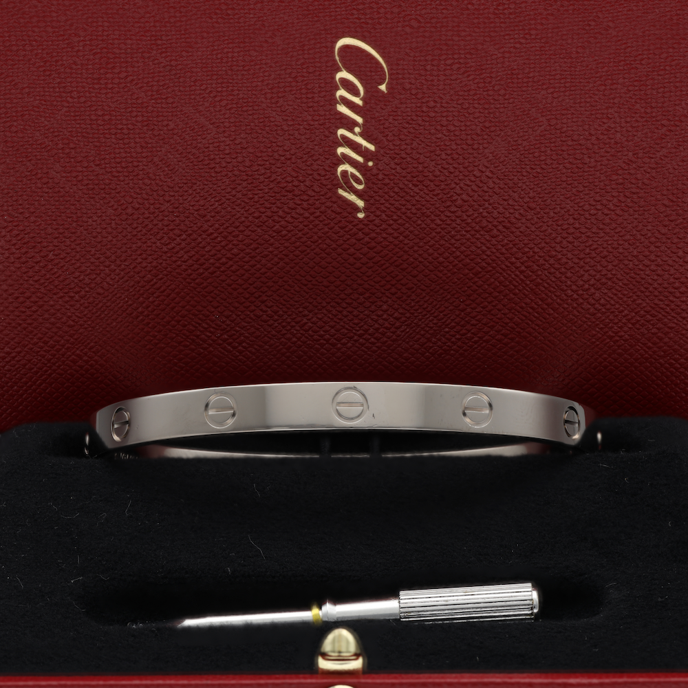 Bracelet Jonc CARTIER "Love" en or blanc