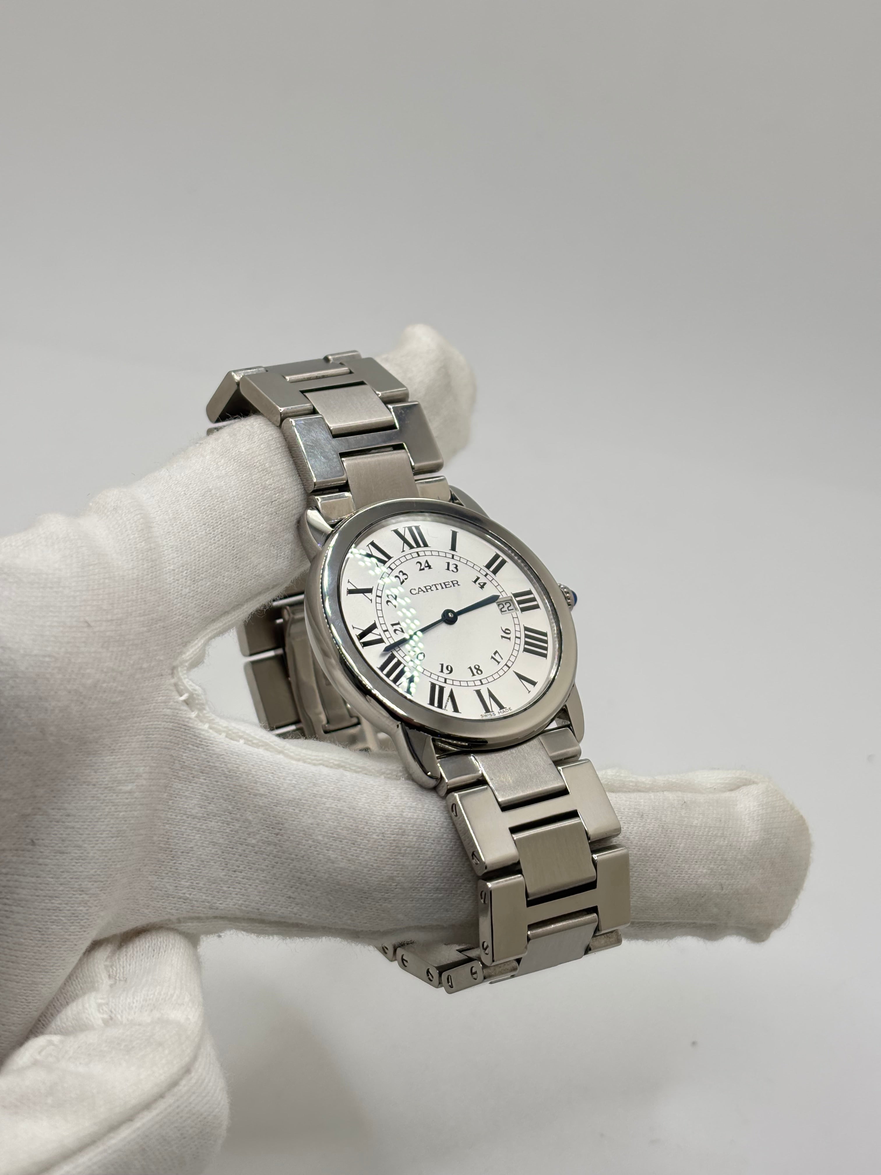 Montre CARTIER "Ronde Solo" en acier