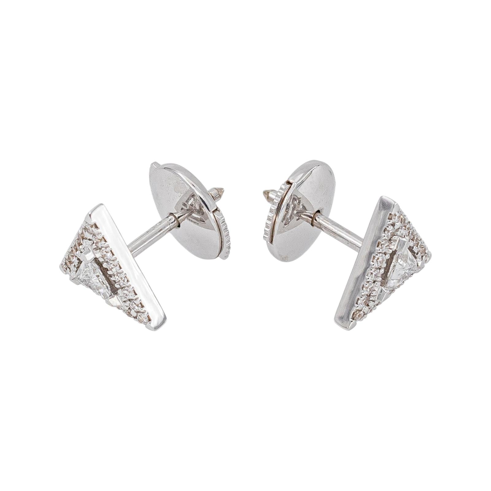 Messika Boucles d'oreilles Puces Théa Or blanc Diamant