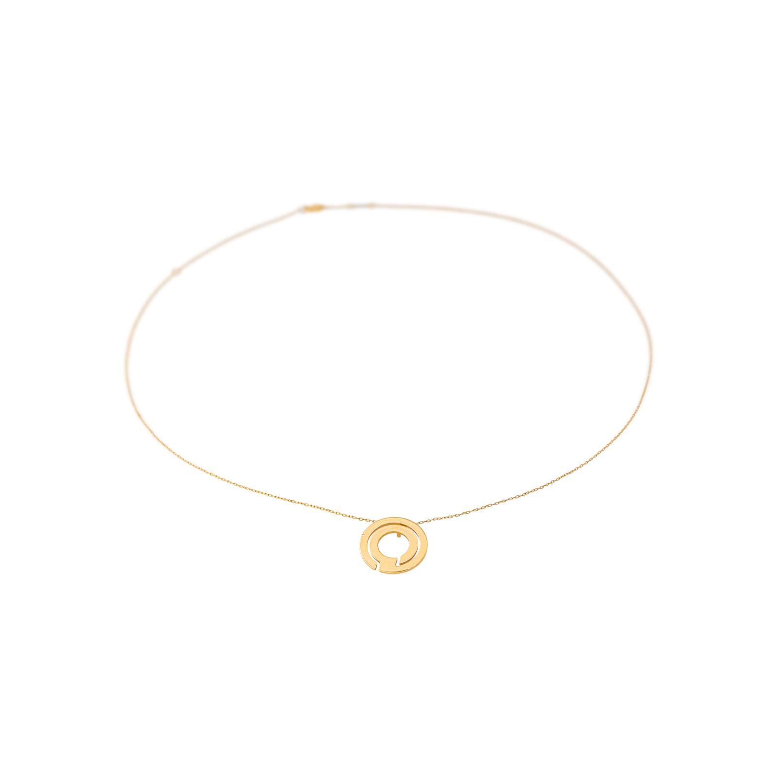 Dinh Van Collier Pendentif Seventies Or jaune