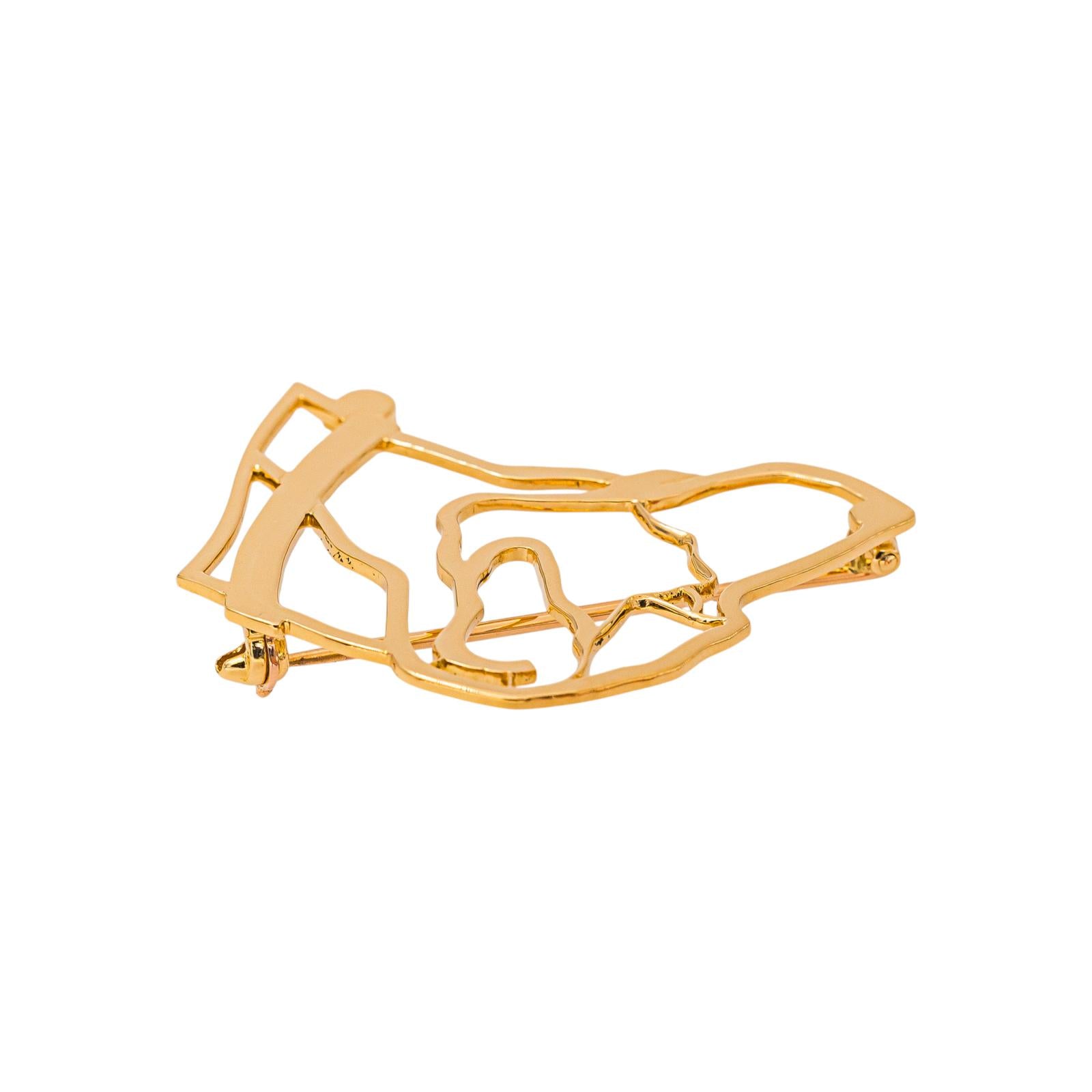 Chaumet Broche Chien Or jaune