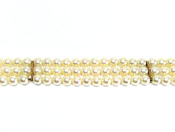 Bracelet en or et perles