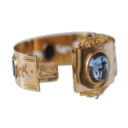 Bracelet Jonc en or rose et agate