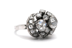 Bague en or blanc et diamants