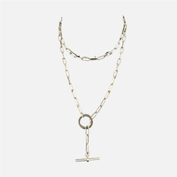 Collier Chaîne HERMÉS Chaîne Croisette GM en argent