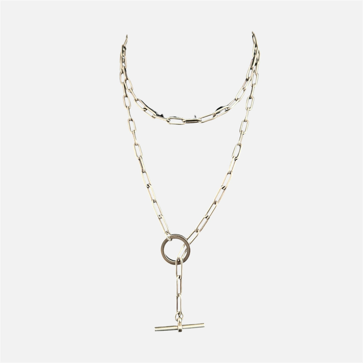 Collier Chaîne HERMÉS Chaîne Croisette GM en argent