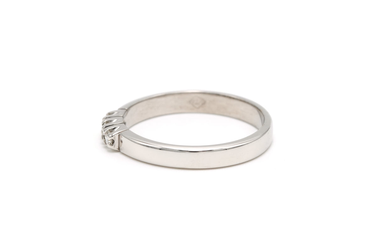 Bague Trilogie en or blanc et diamants