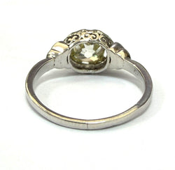 Bague Solitaire en or blanc et diamant