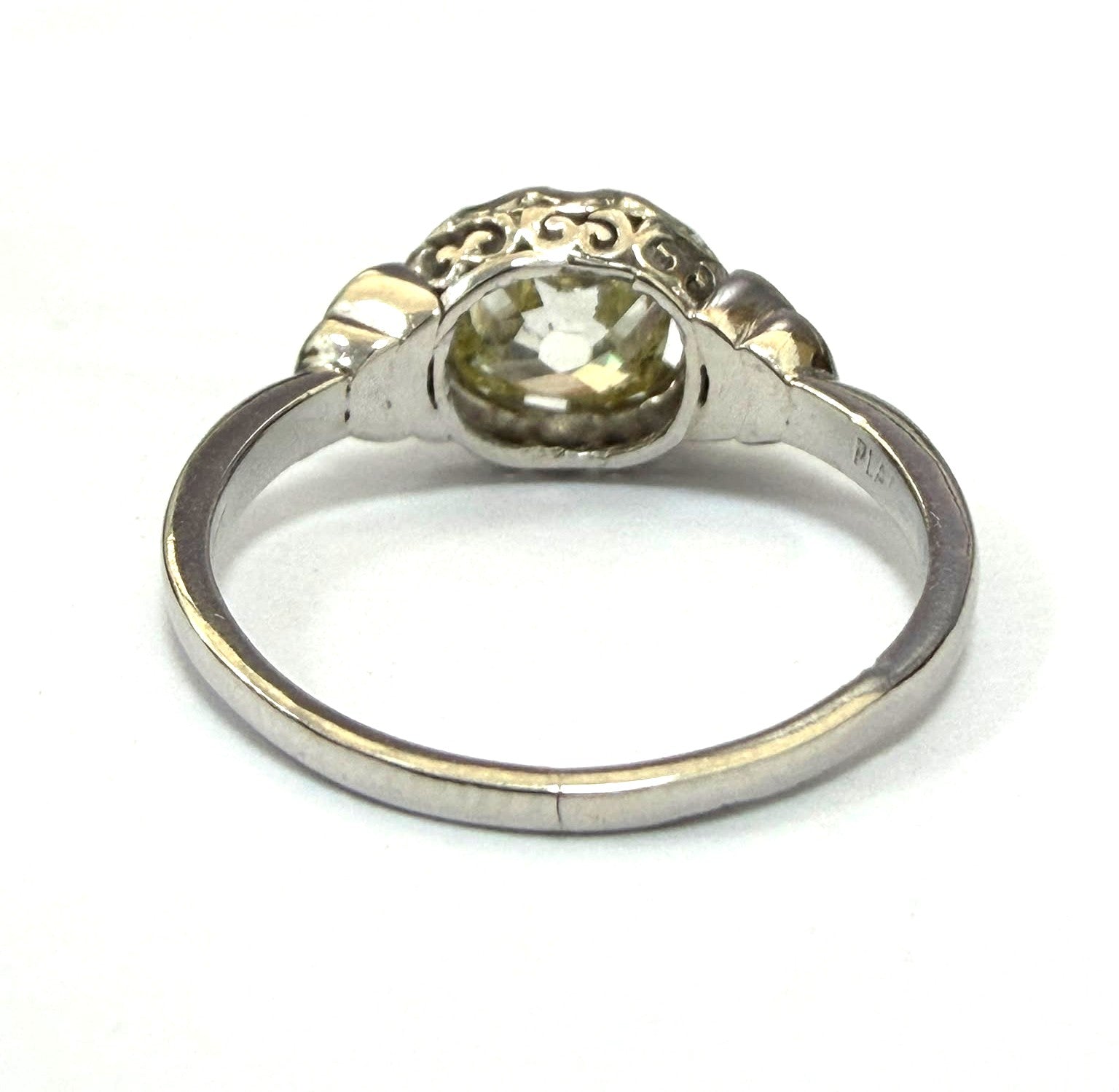 Bague Solitaire en or blanc et diamant