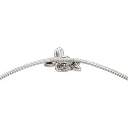 Collier Or blanc Saphir rose