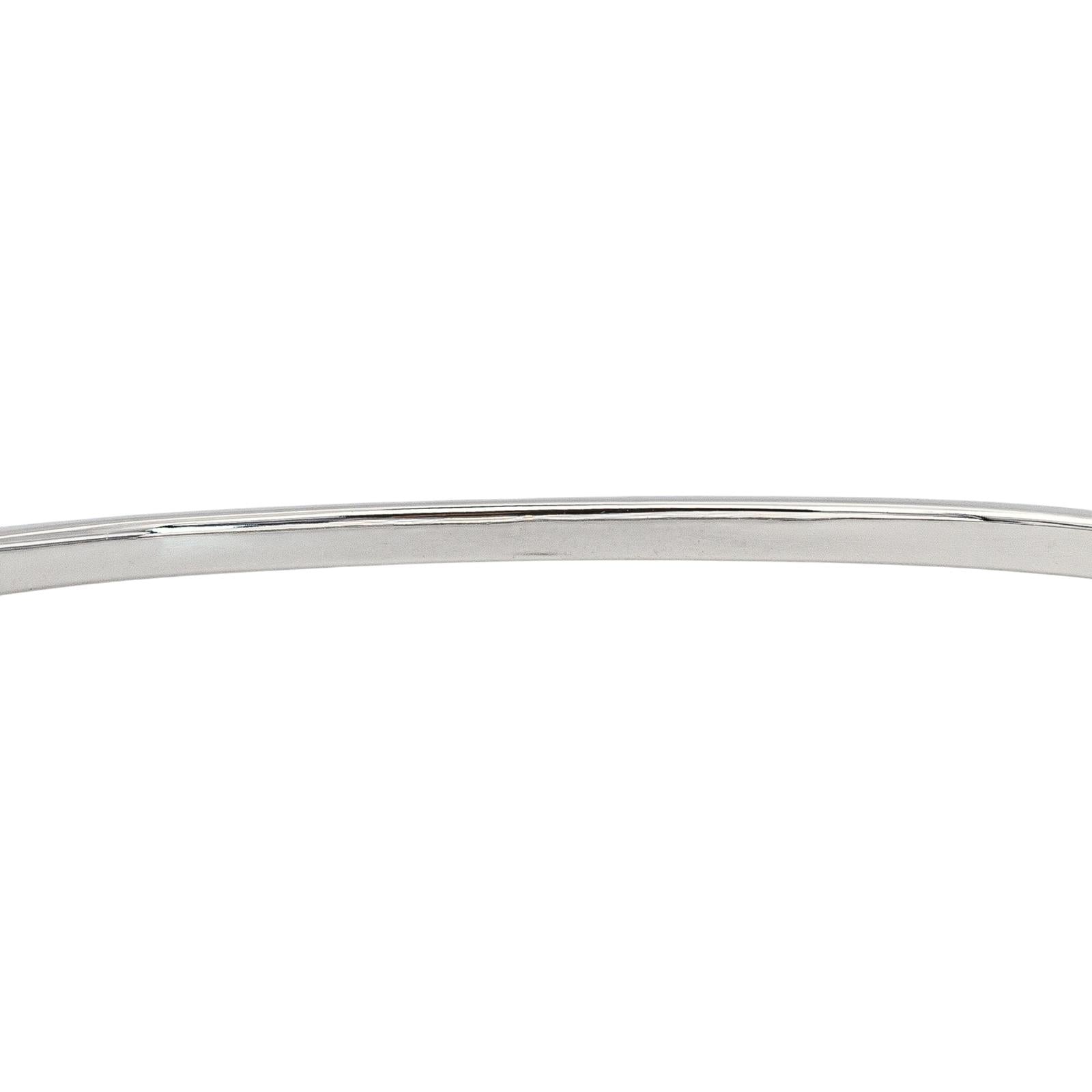 Bracelet Jonc Or blanc Diamant