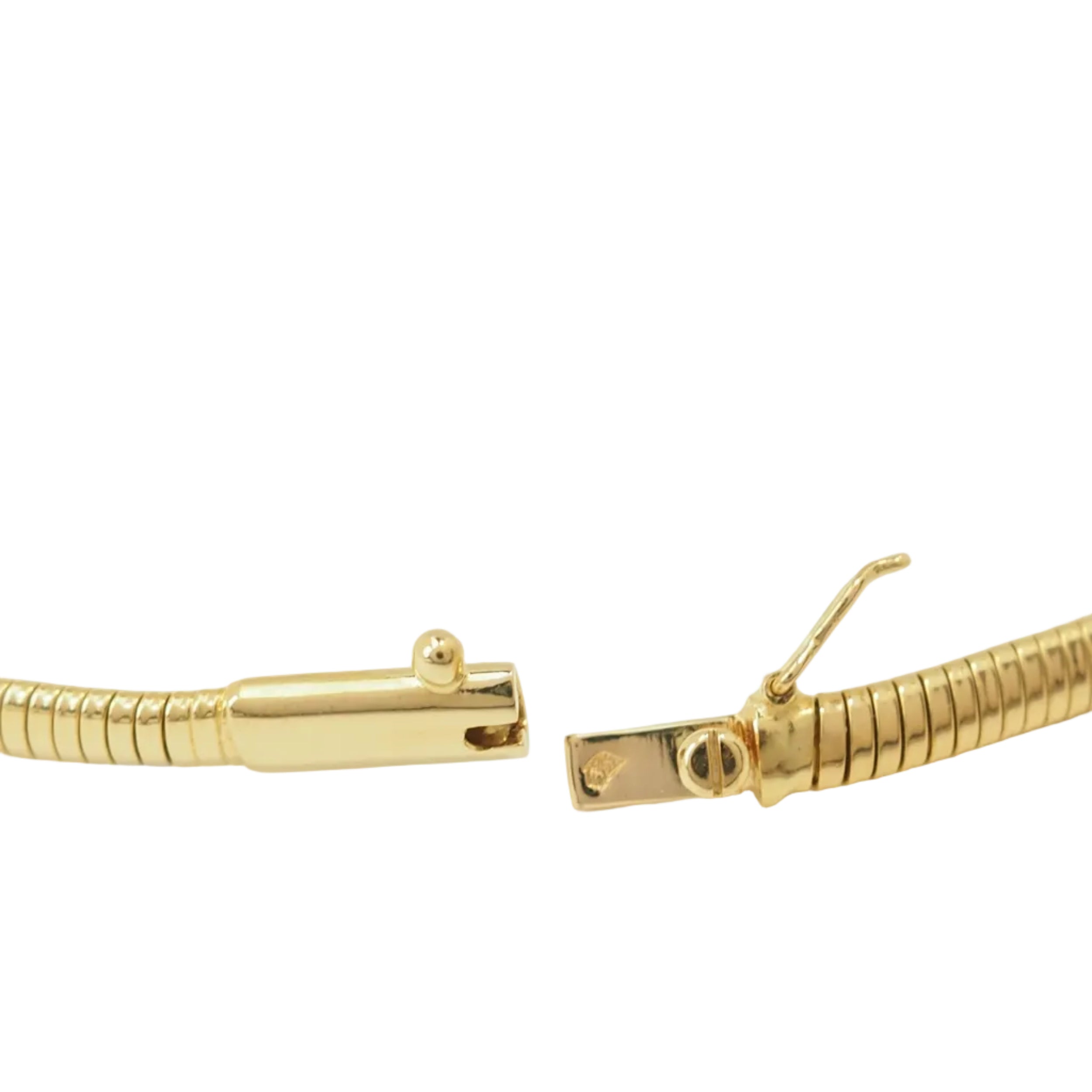 Collier Ras de Cou en or jaune et diamants