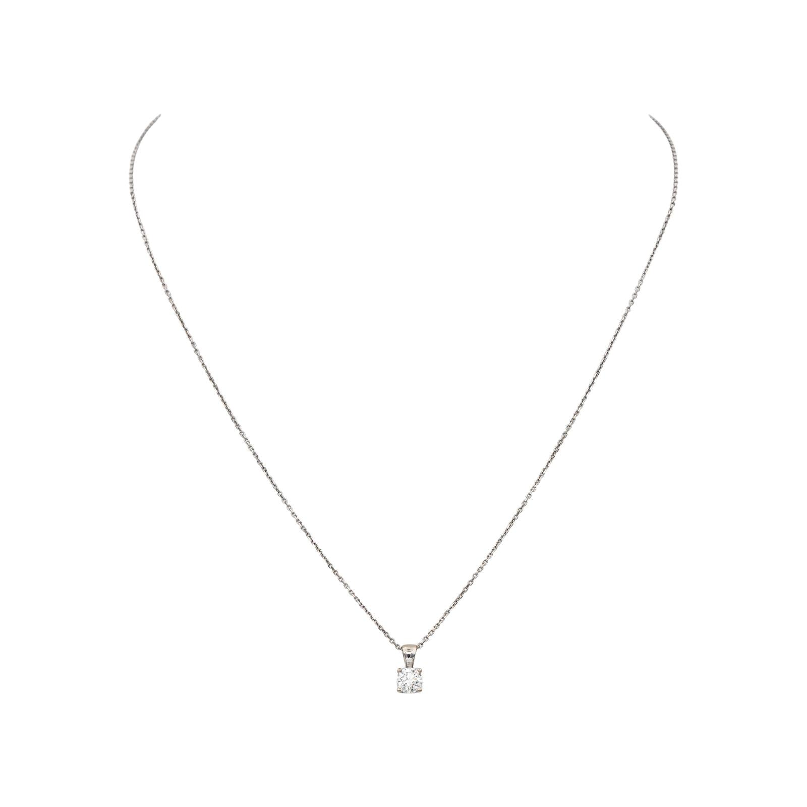 Collier Or blanc Diamant