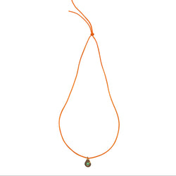 Collier Pendentif DINH VAN "Menottes R10" en or jaune et chrysoprase