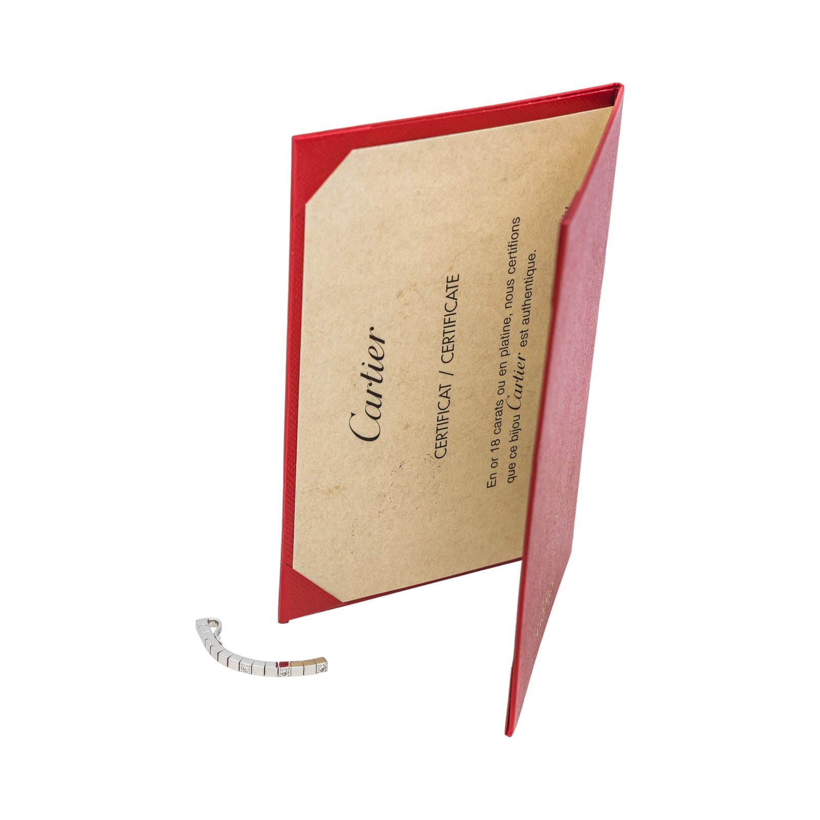 Cartier Pendentif Lanière Or blanc  Diamant