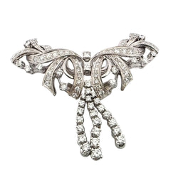 Collier Plastron en or blanc et diamants