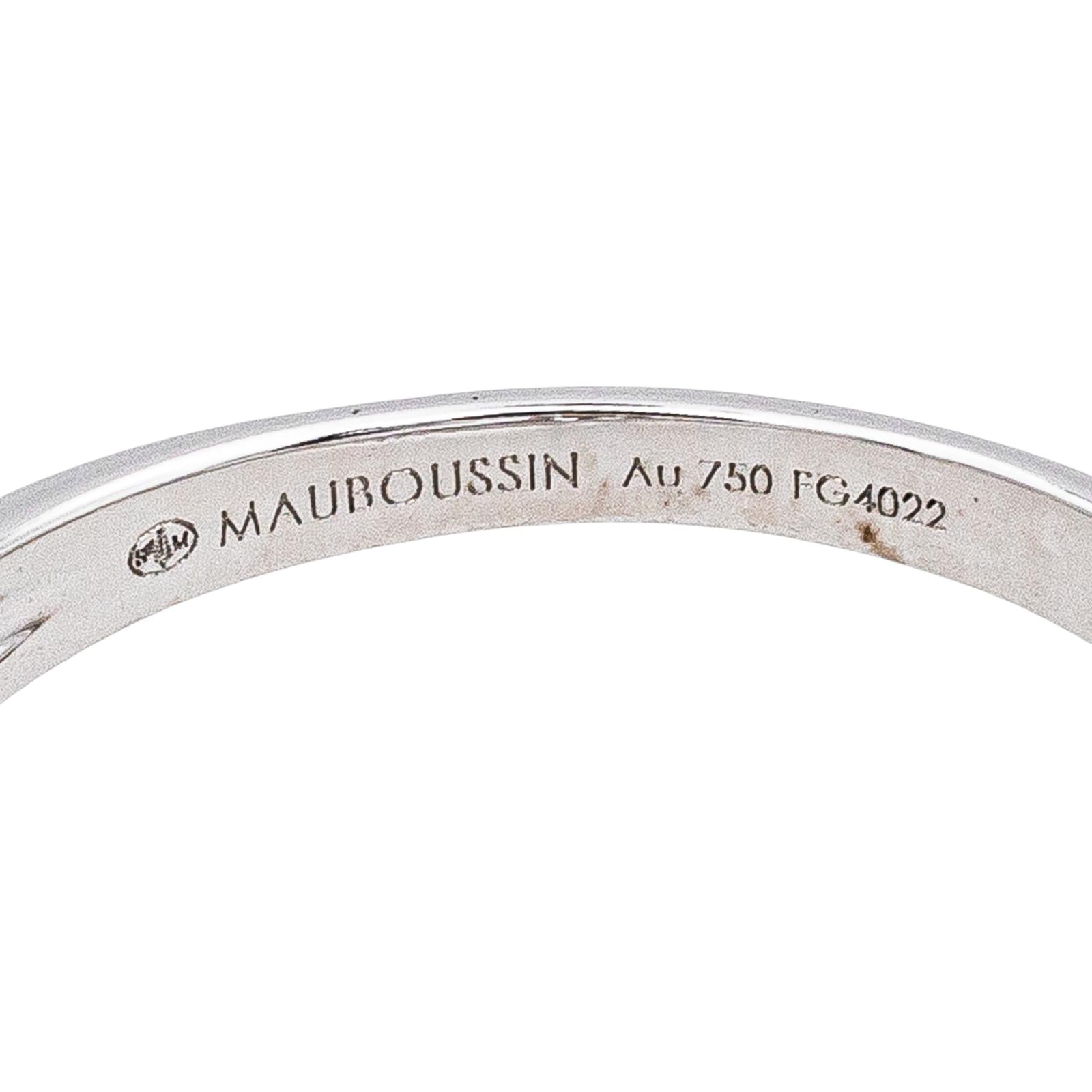 Mauboussin Bague Chance of Love Or blanc