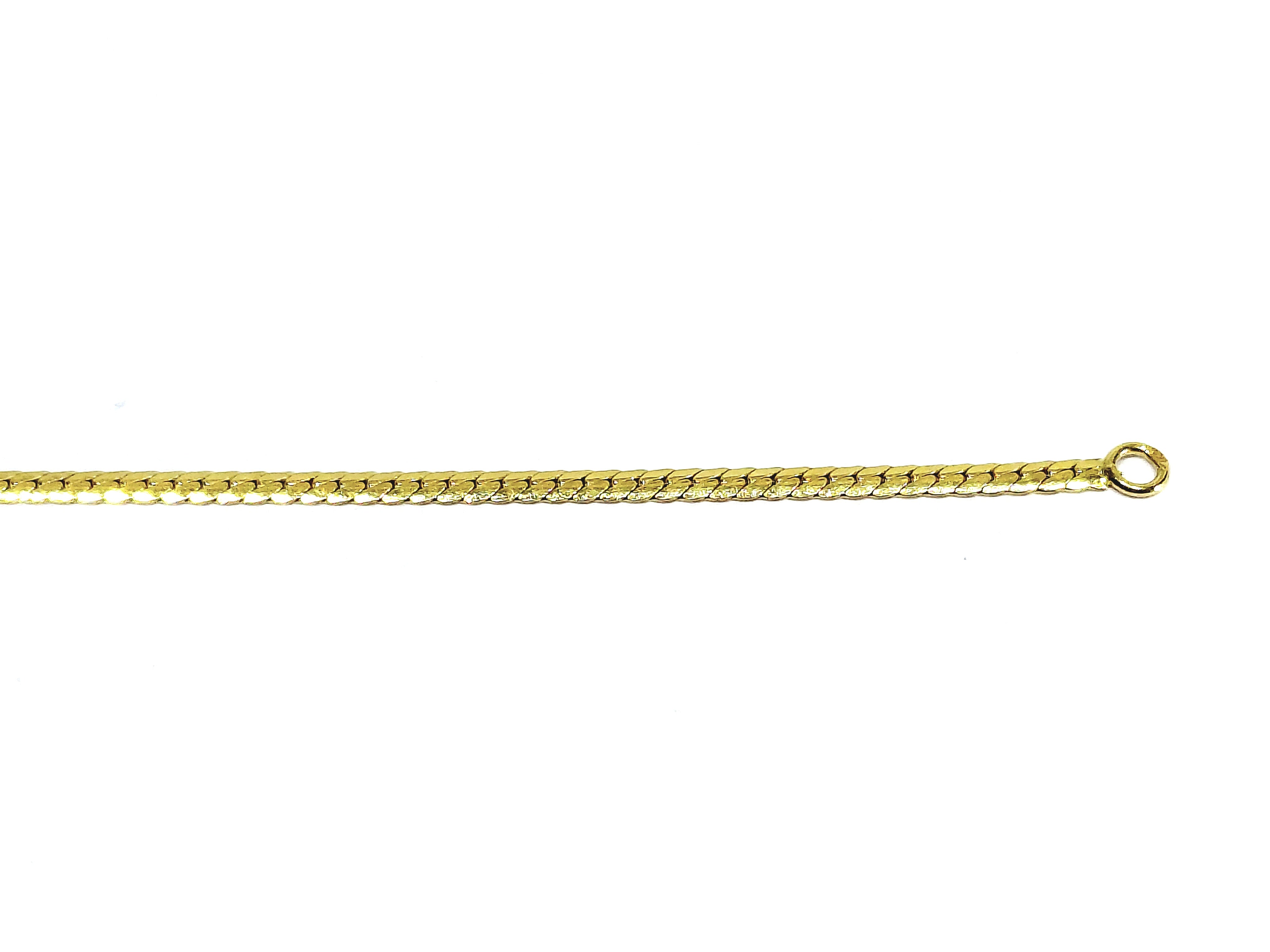 Collier En Or Jaune, Emeraude Et Diamants