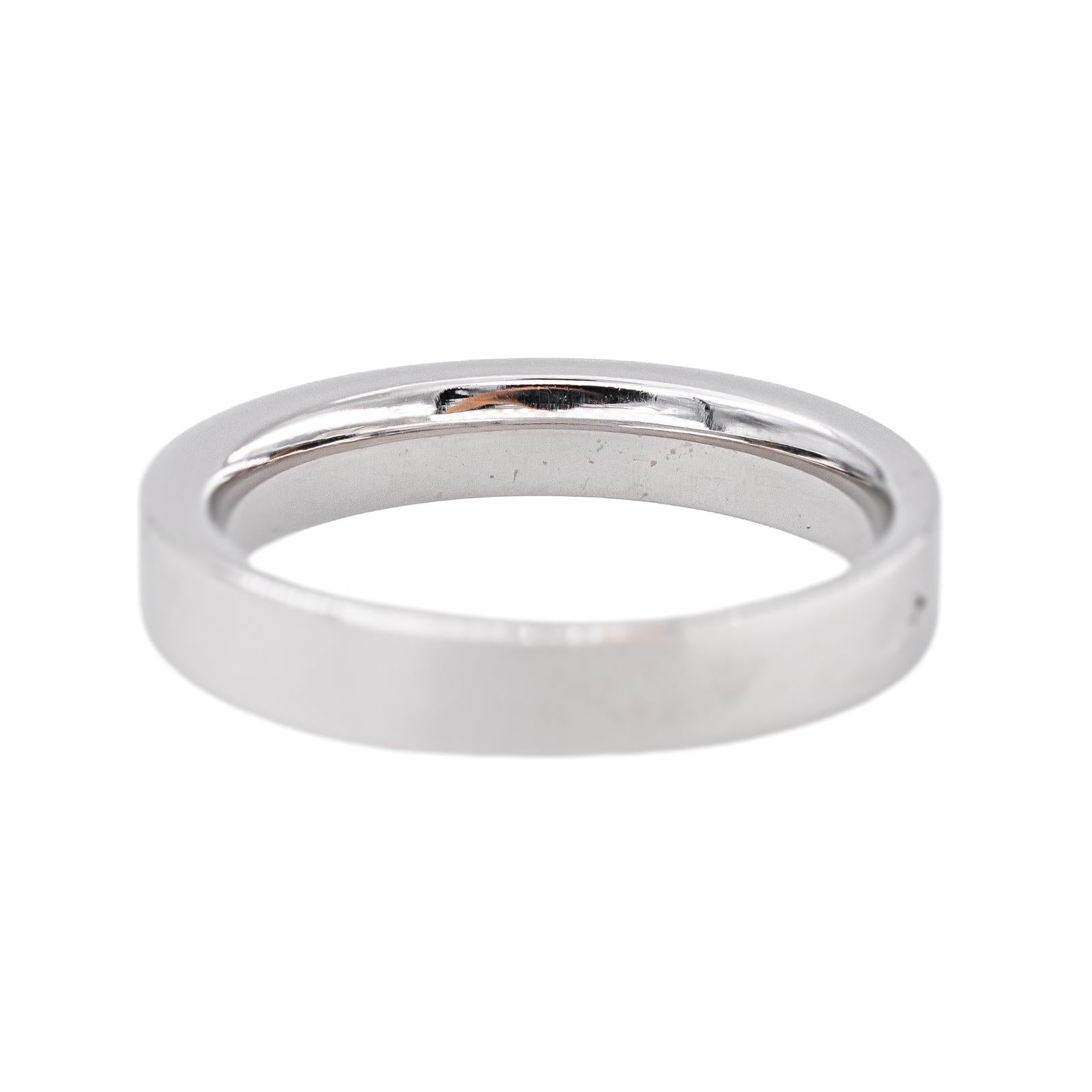 Bague Demi-alliance Or blanc Diamant