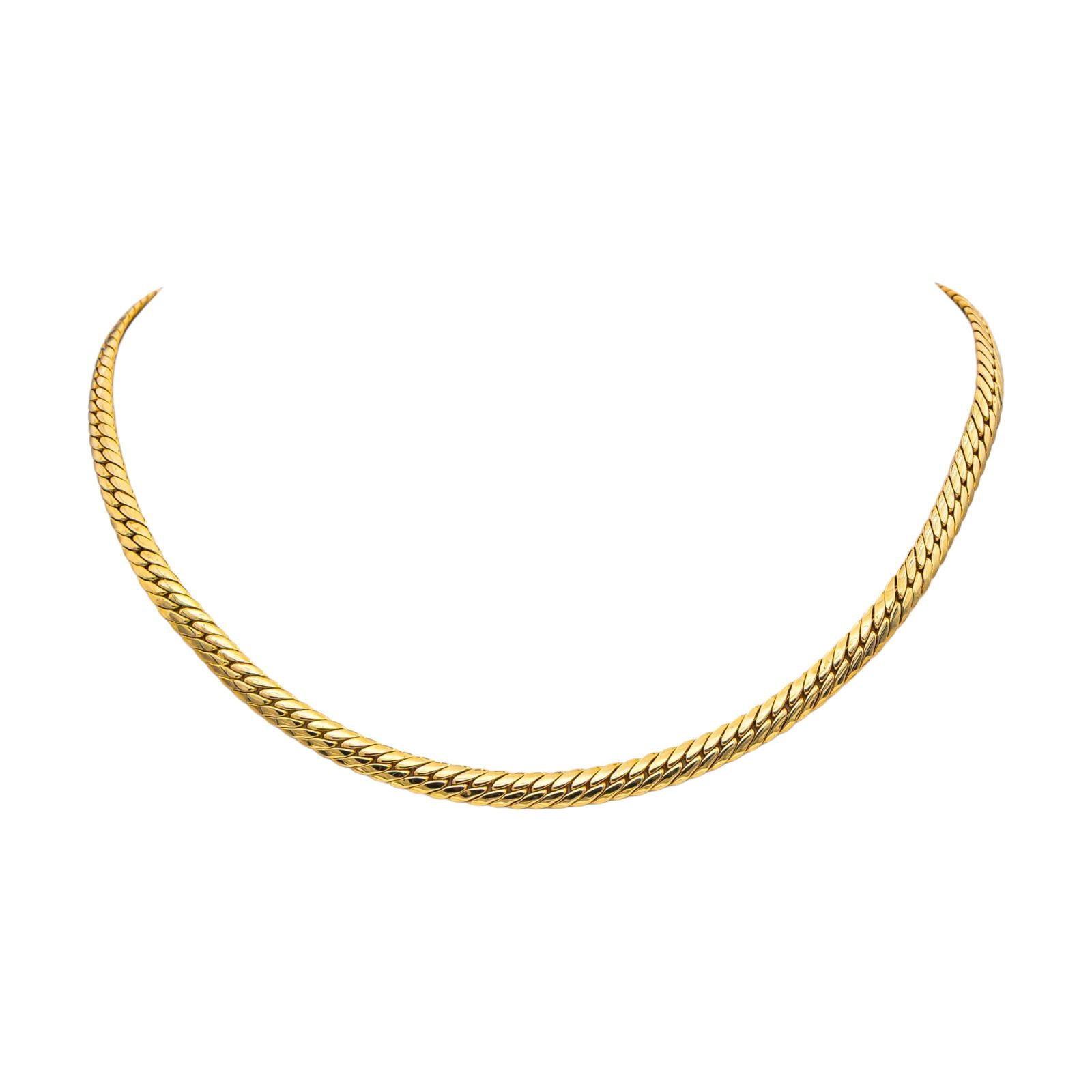 Collier Maille anglaise Or jaune