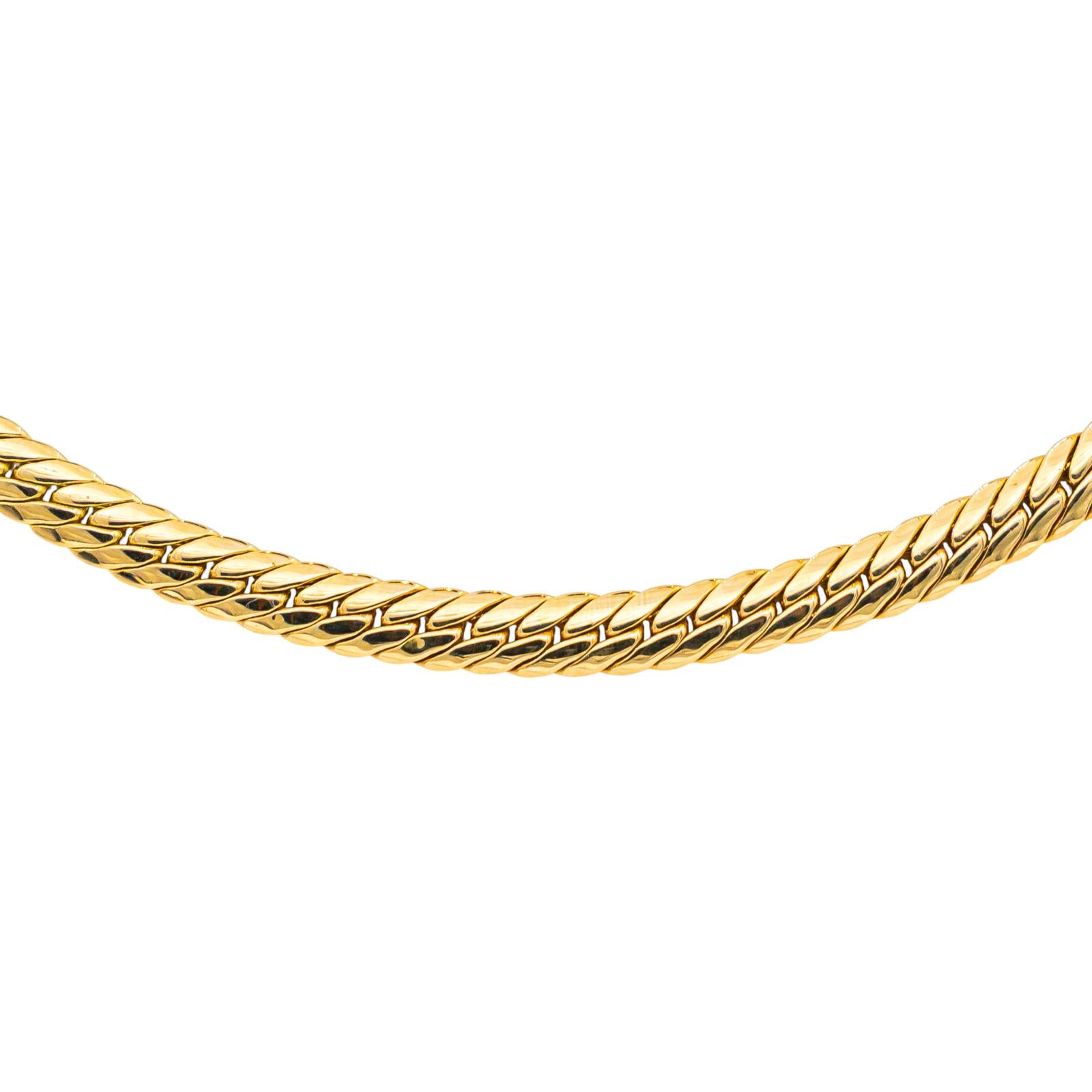 Collier Maille anglaise Or jaune