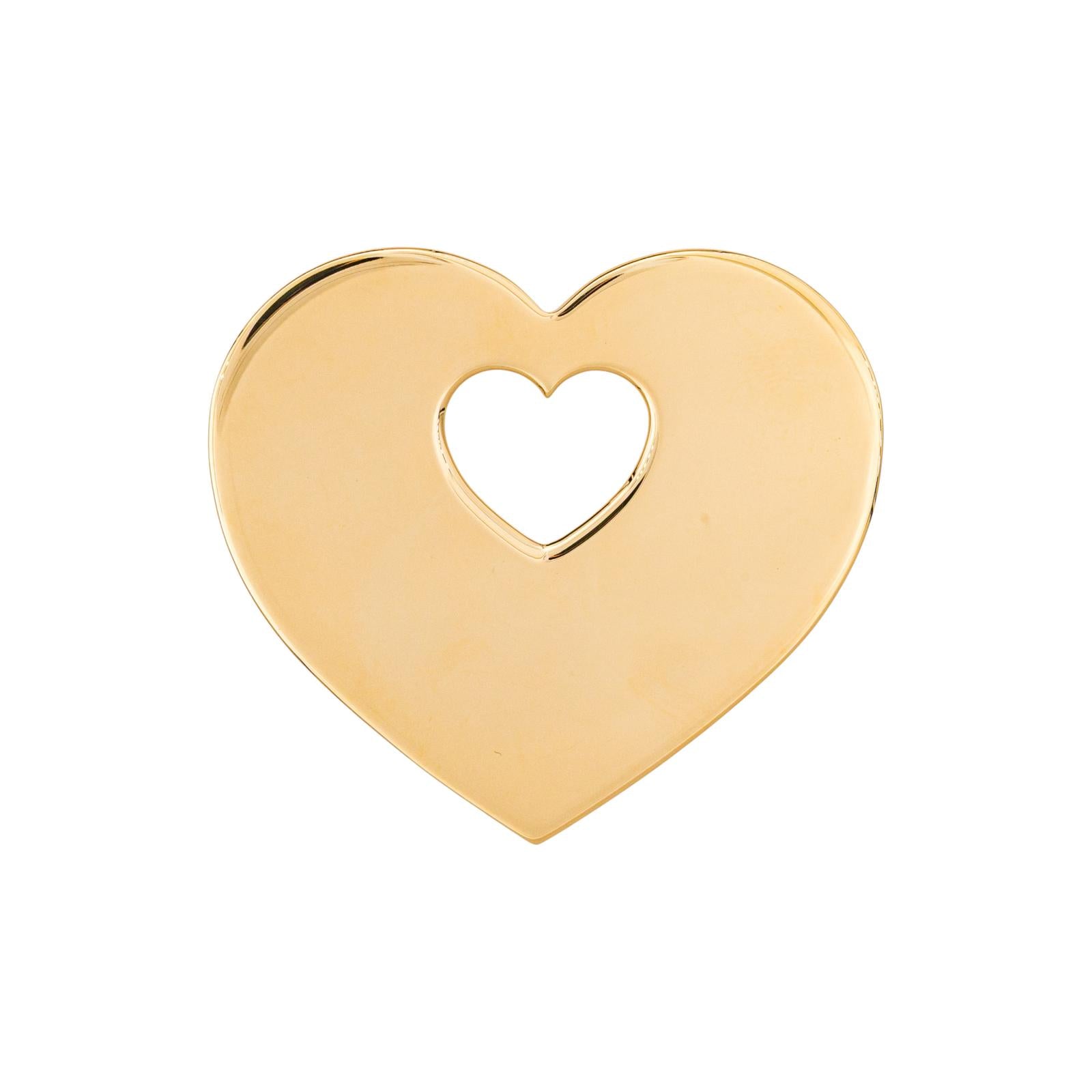 Poiray Pendentif Cœur Secret Or jaune