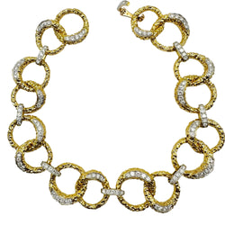 Collier M. GERARD en or jaune, platine et diamants