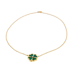Collier Or jaune  Malachite
