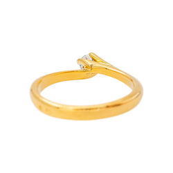 Bague Solitaire Or jaune Diamant