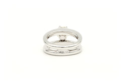 Bague Solitaire en or blanc et diamant