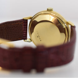 Montre JAEGER-LECOULTRE Power Reserve en or jaune et cuir