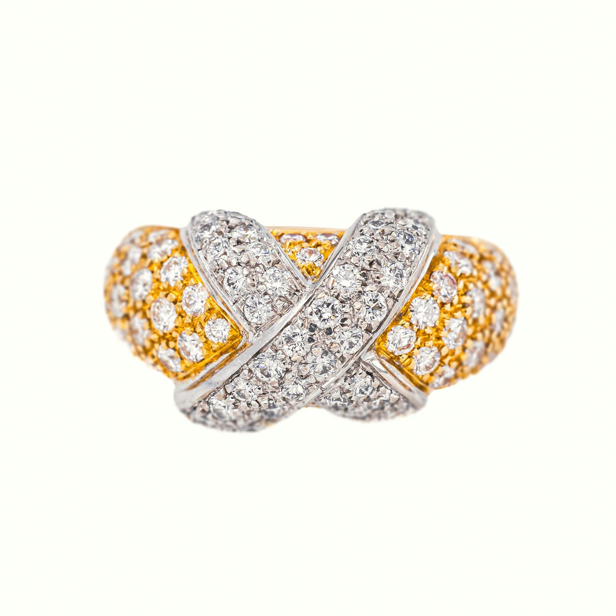 Bague  Jonc  Or jaune  Diamant