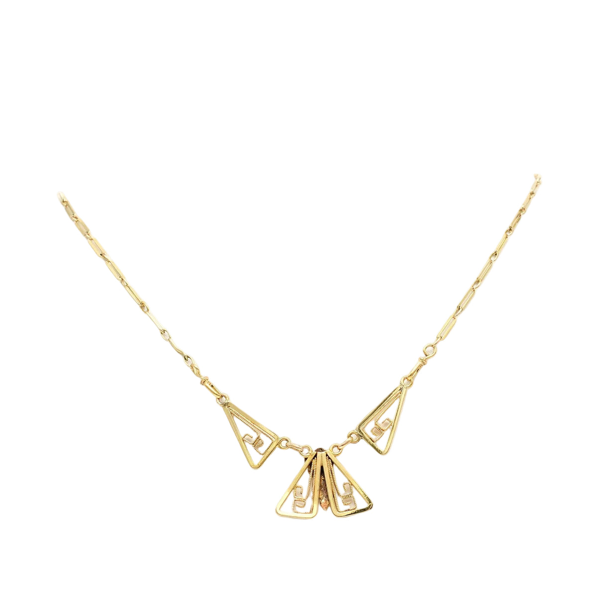 Collier Art Déco en or jaune