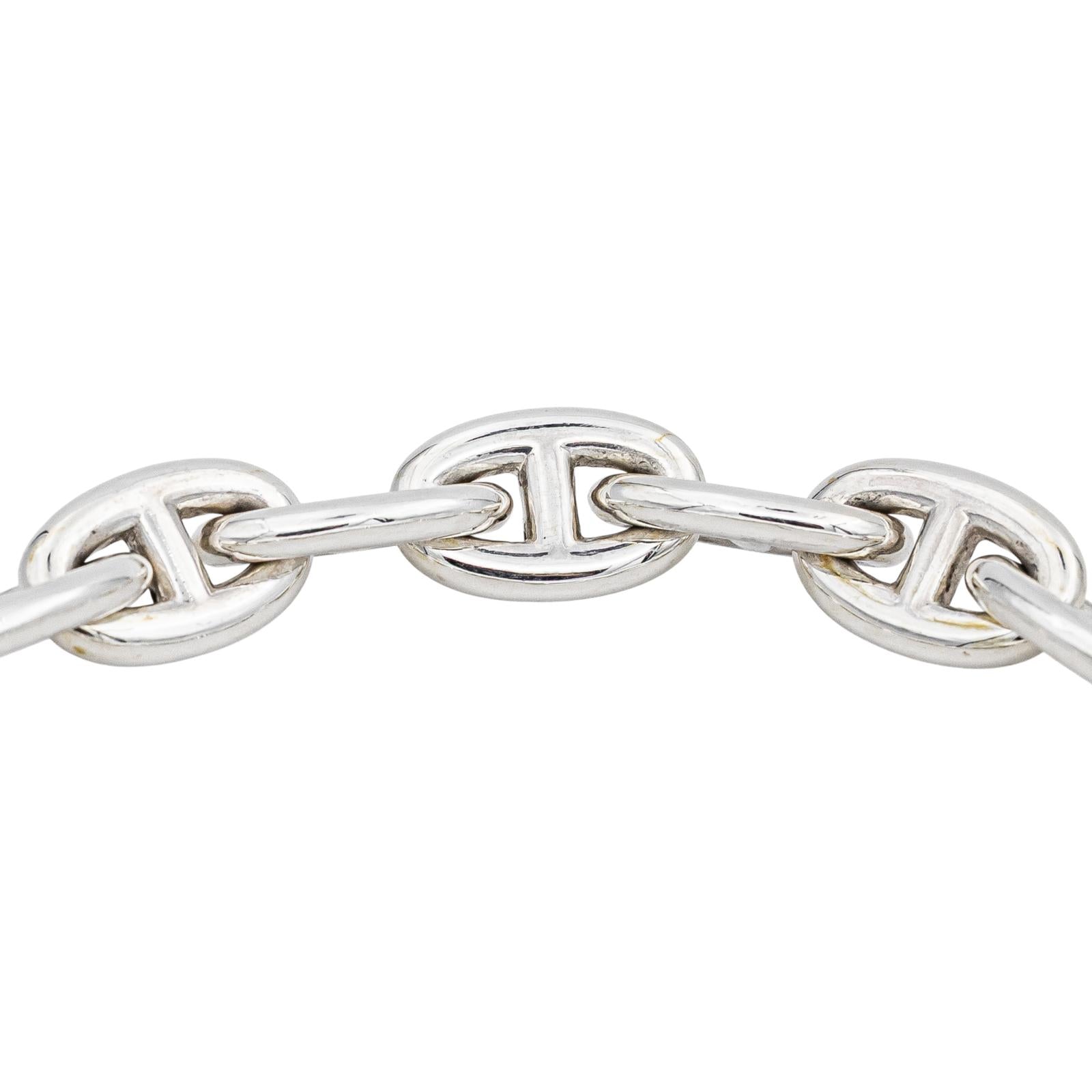 Hermès Bracelet  Chaîne d'ancre Argent