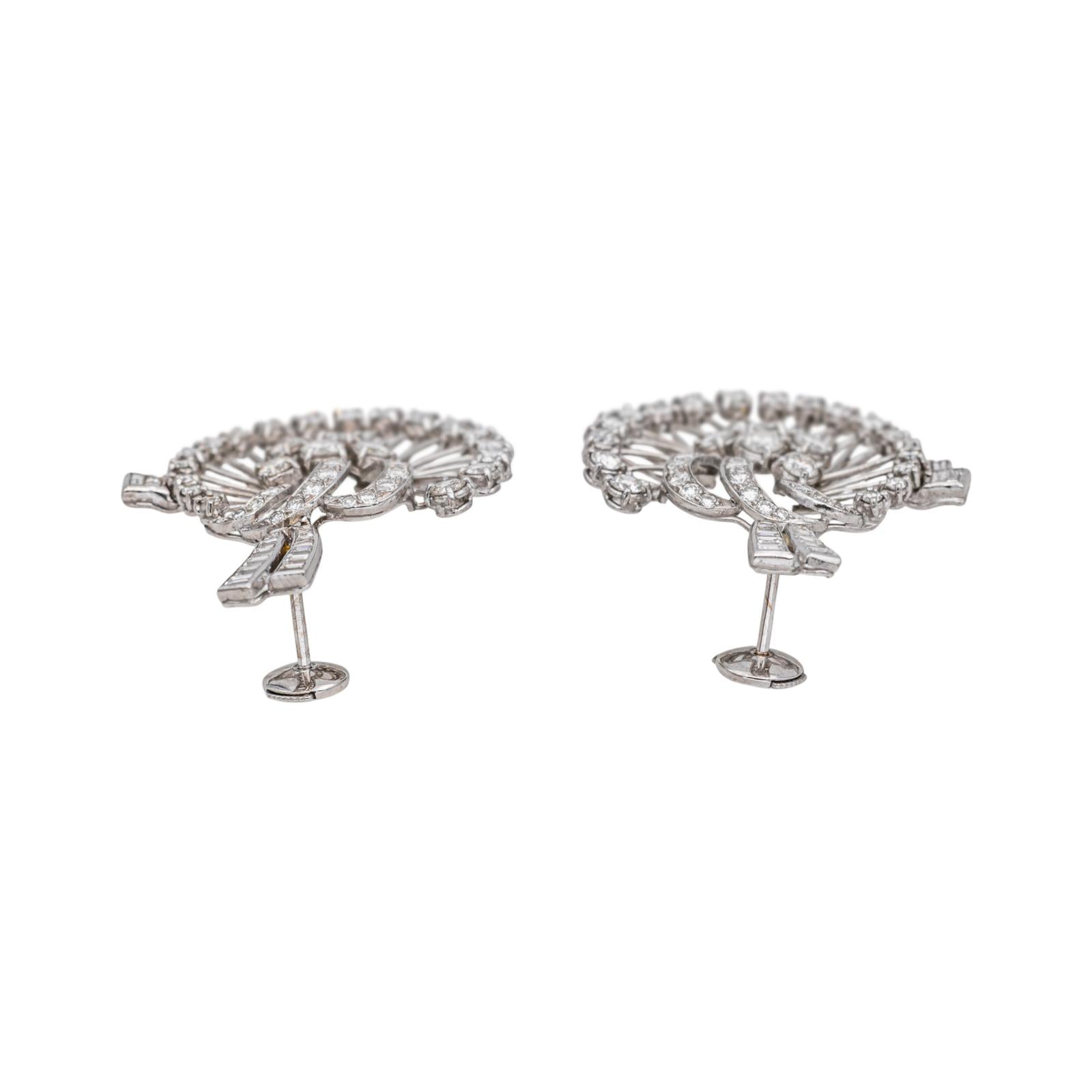 Boucles d'oreilles Or blanc Diamant