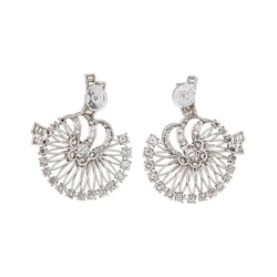 Boucles d'oreilles Or blanc Diamant