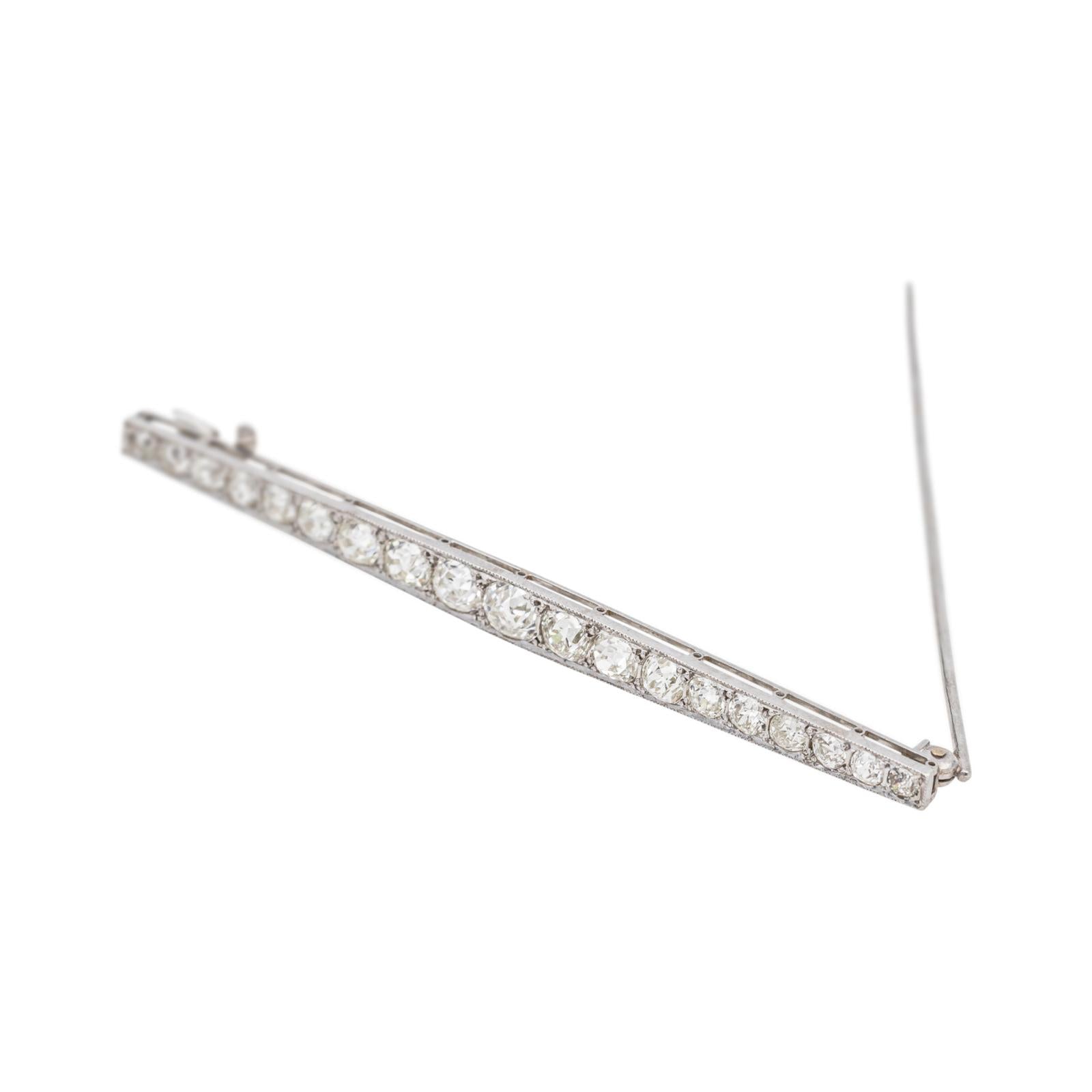 Broche Platine Diamant