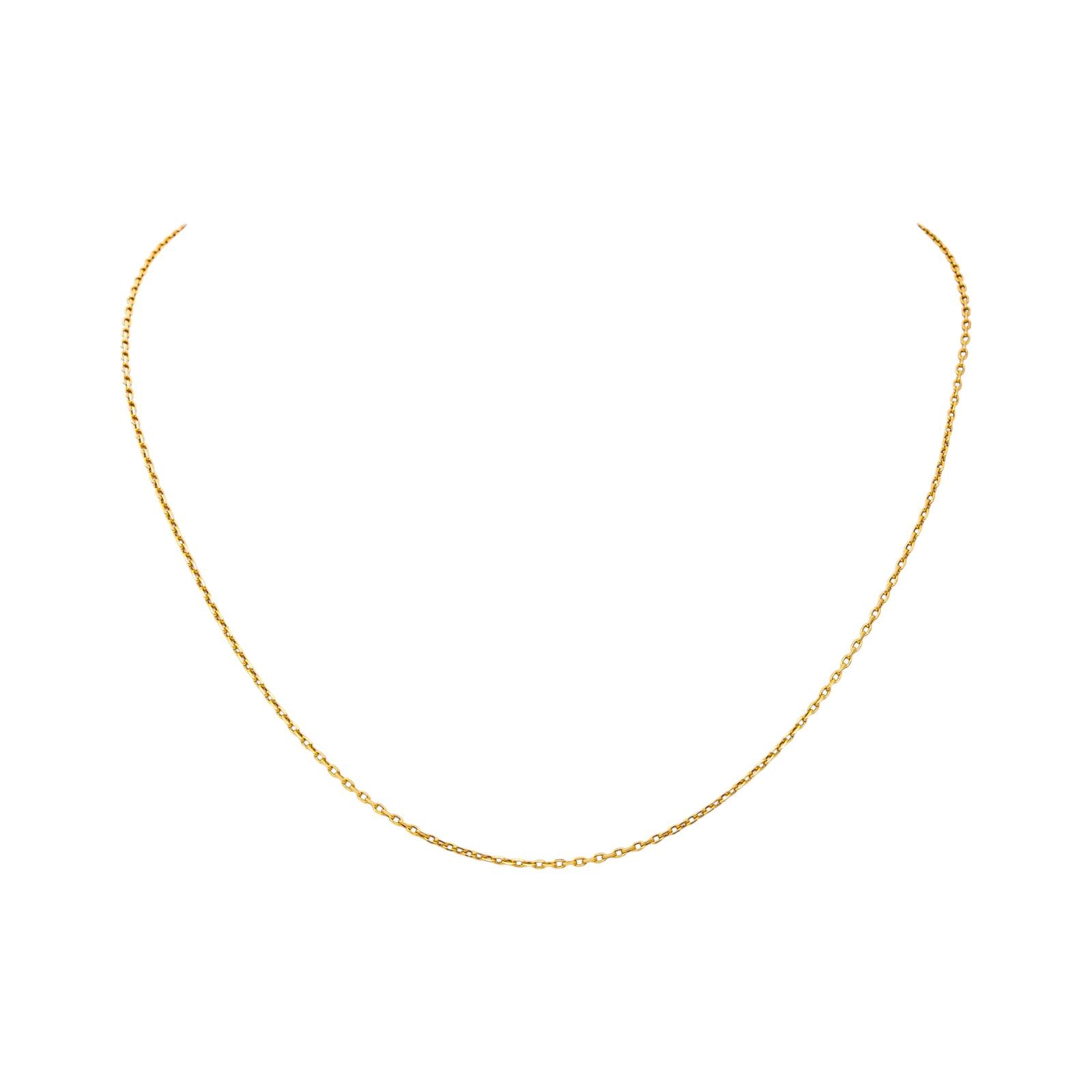 Collier  Maille forçat  Or jaune
