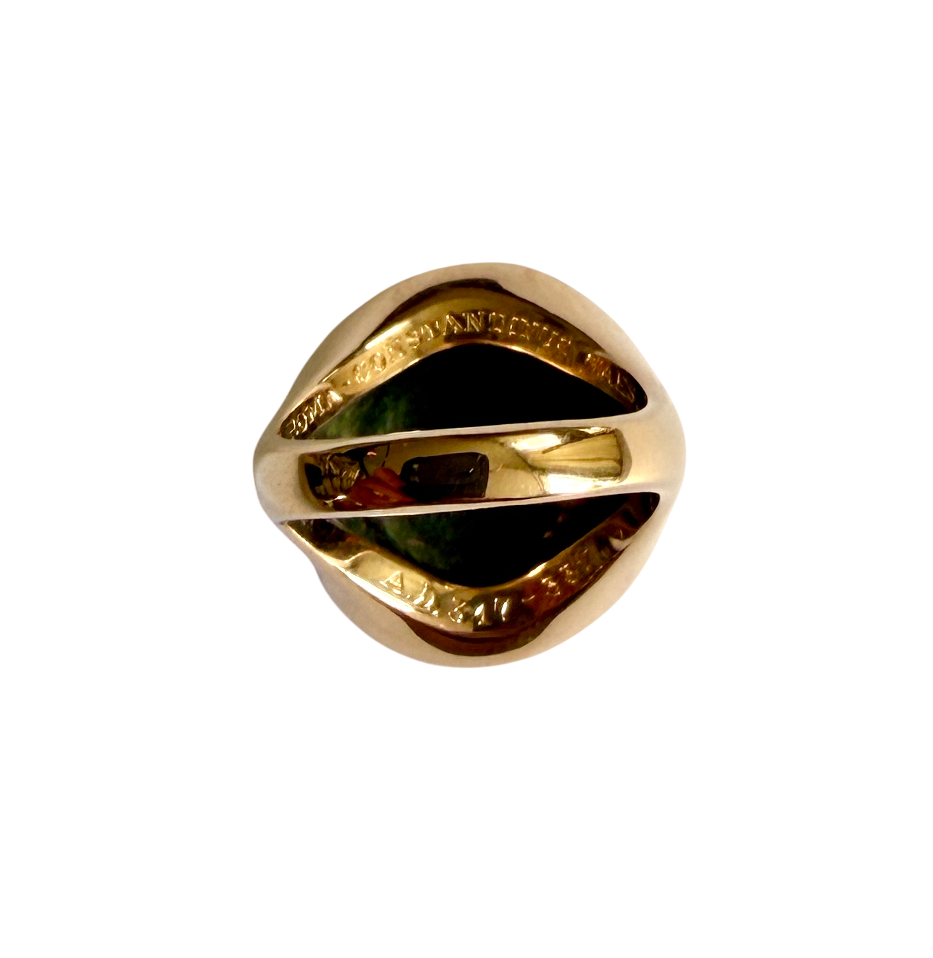Bague Chevalière BULGARI "Monete" en or rose et bronze