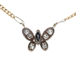 Collier Pendentif en or blanc, or jaune, saphir et diamants